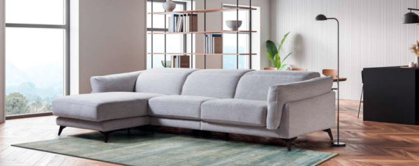 Sofa Chaise longue gris mod 750 Muebles Trimobel Getafe 1