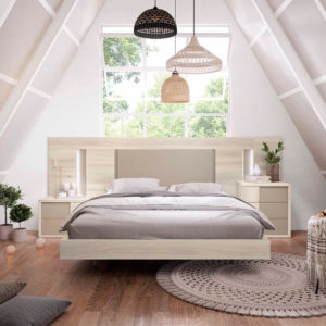 dormitorio matrimonio moderno en buhardilla modelo Enna 11 Muebles Trimobel Getafe