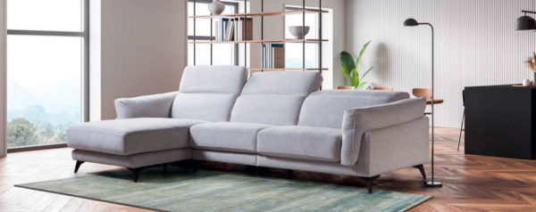 Sofa Chaise longue gris mod 750 Muebles Trimobel Getafe 2