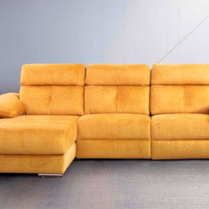 Sofa Chaise longue mostaza mod 754 Muebles Trimobel Getafe 1