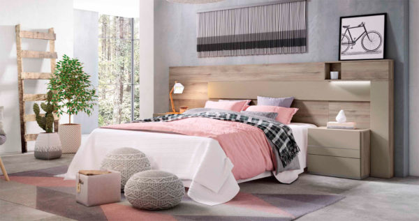 Dormitorio matrimonio moderno modelo Gaia Exojo - Muebles Trimobel Getafe