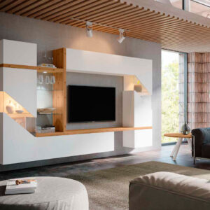 Composición modular salón Fresh 39 con vitrinas - Mueble Trimobel Getafe